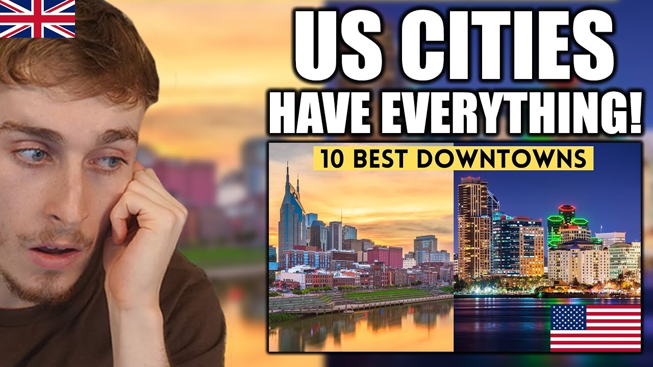 Лучшие центры крупных городов Америки — Brit Reacts