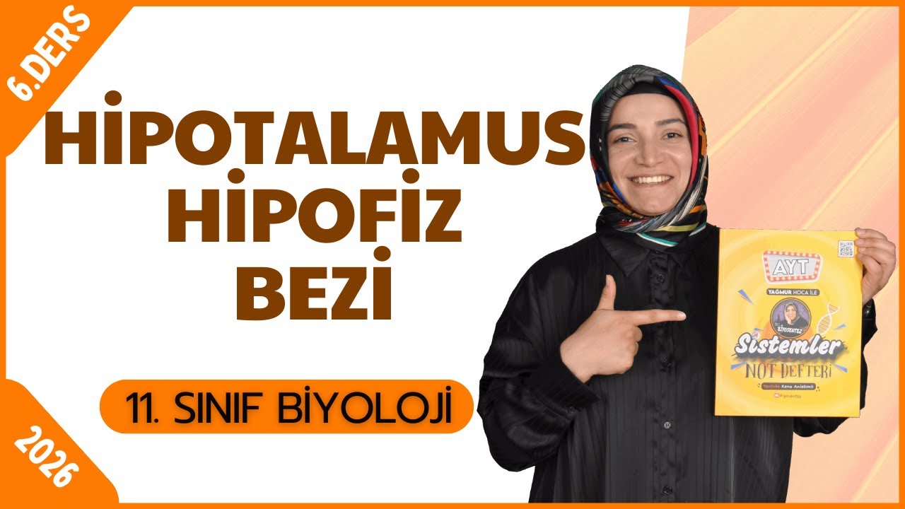 Hipofiz Bezi ve Hormonları, Hipotalamus Konu Anlatımı | 11.Sınıf Biyoloji | 2026 | Ücretsiz PDF