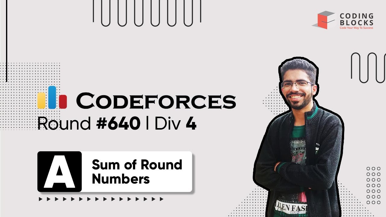 Codeforces Round #640, 1352 A. Сумма чисел раунда | Соревновательное кодирование