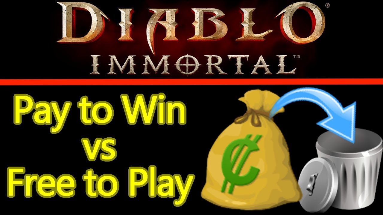 Diablo Immortal pay to win vs free to play, competitive players beware