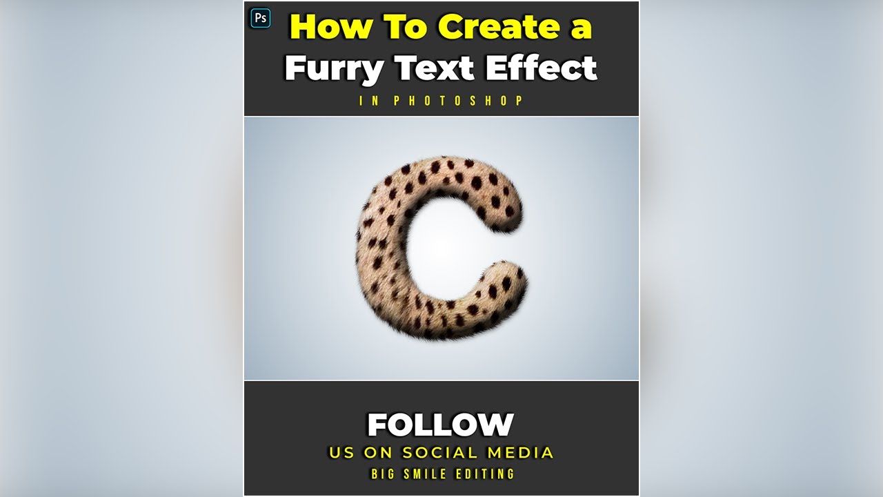 How To Create a Furry Text Effect - Photoshop Tutorial