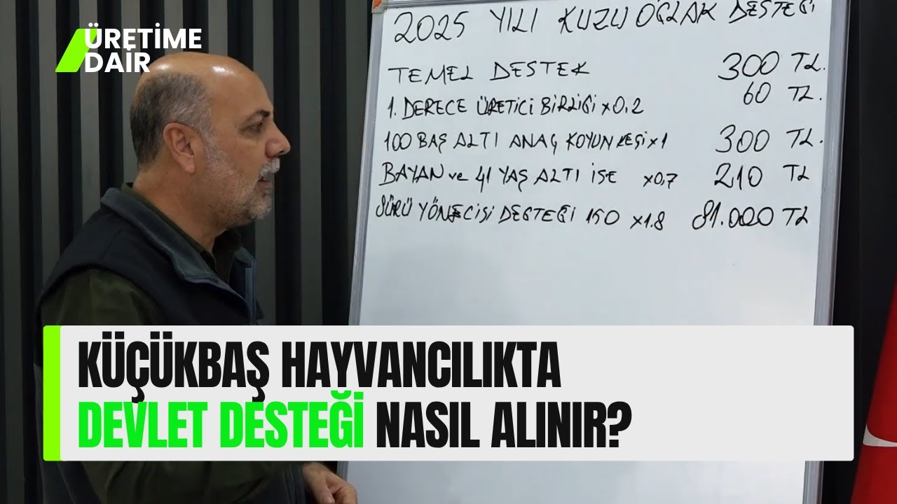 K&Uuml;&Ccedil;&Uuml;KBAŞ HAYVANCILIKTA DEVLET DESTEĞİ NASIL ALINIR I &Uuml;RETİME DAİR