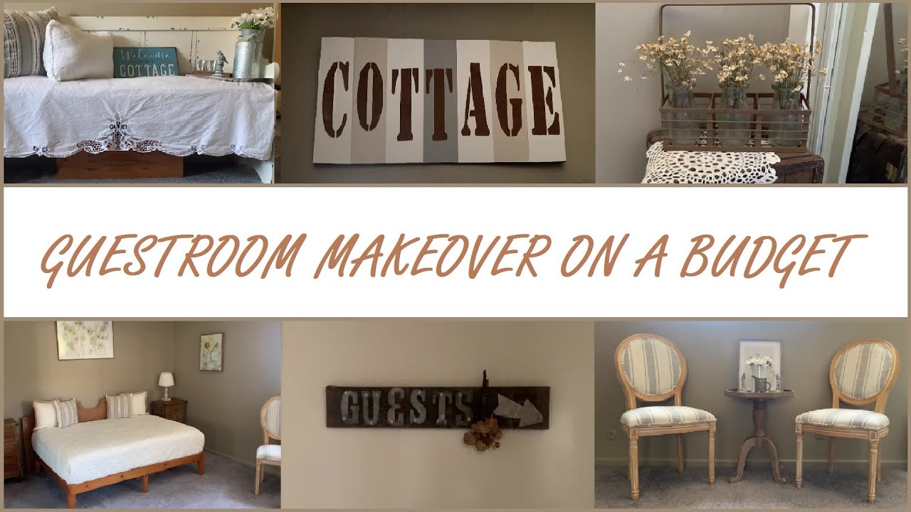 Cottage guestroom makeover on a budget tour