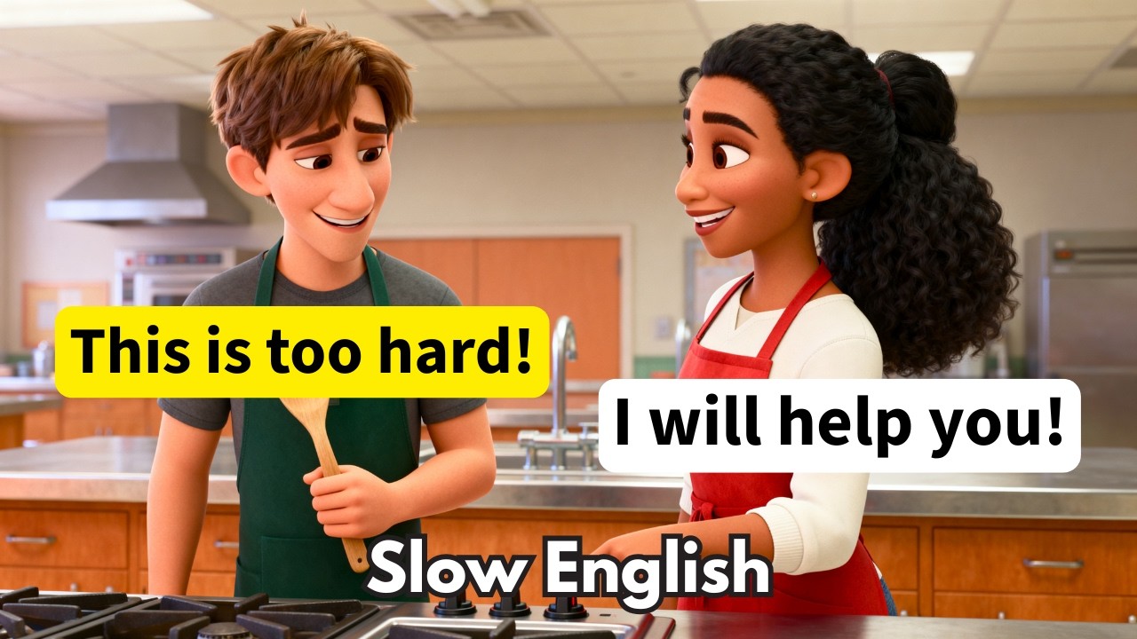 60 Minutes of Slow & Clear English Conversations | Real-Life Dialogues (A1-A2)