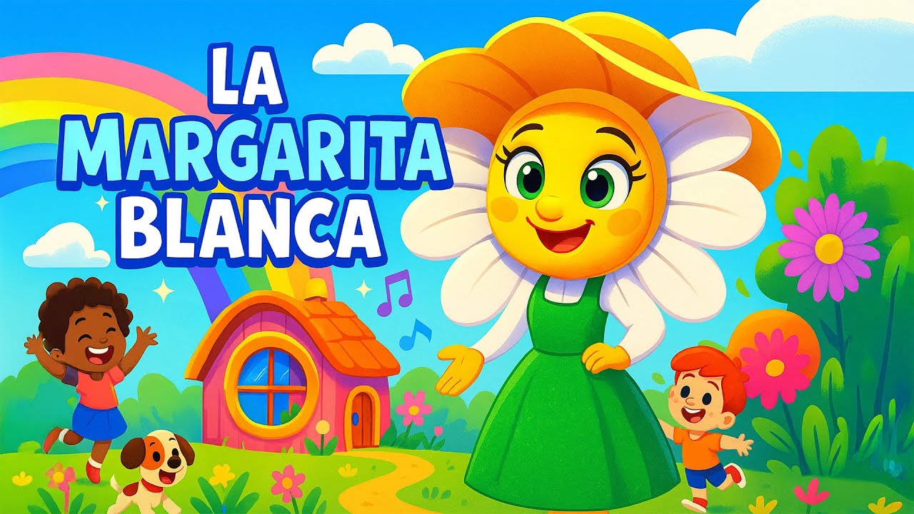 🌼 La Margarita Blanca | Cuento Infantil Divertido con Canción y Personajes | Historias para Niños