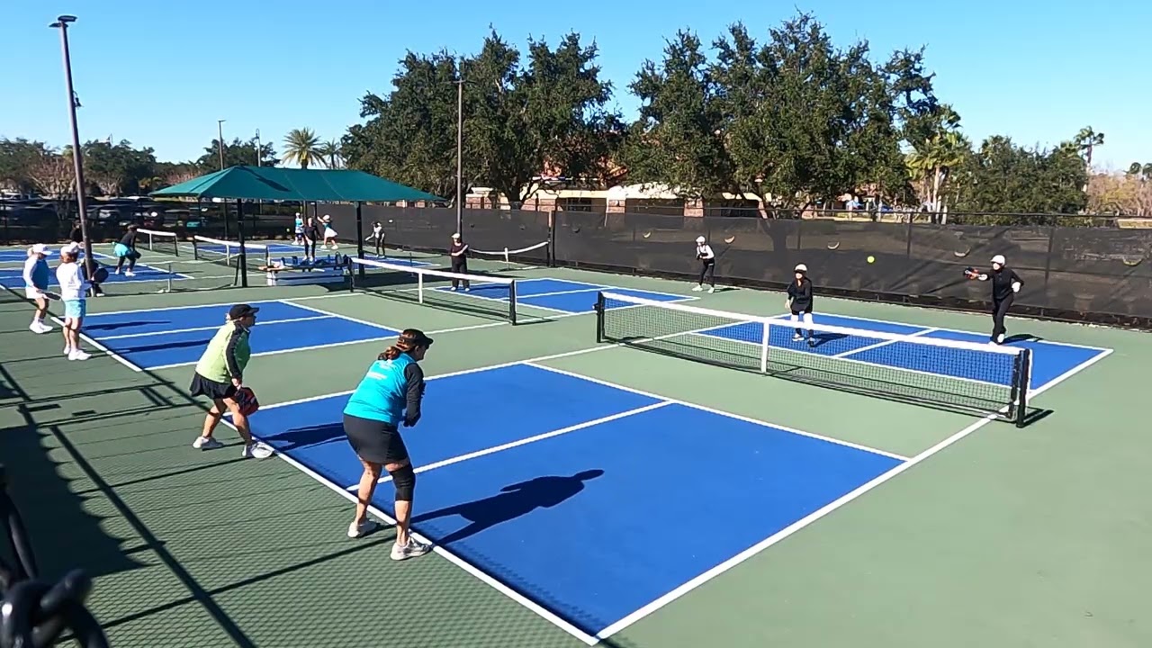 2026-01-19 Part 2 Lisa and Debbie on court 3 and Carol Rock and Peggy on court 4