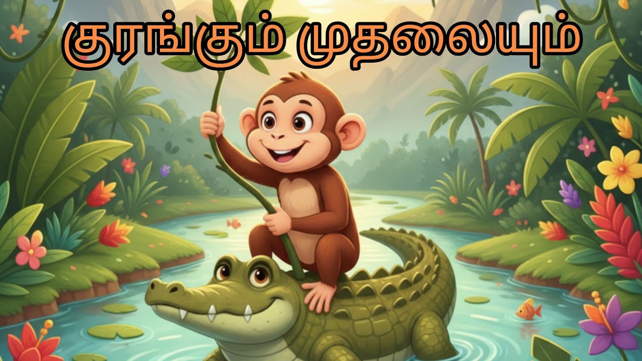 குரங்கும் முதலையும் -The monkey and the crocodile | Tamil Stories | Barbie Kids Life Tamil 
