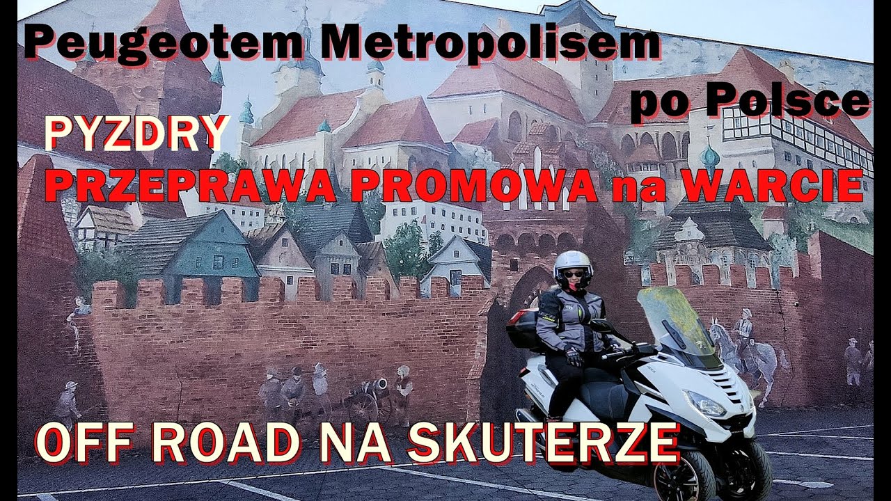 PEUGEOT METROPOLIS 400 jazzzda po POLSCE.OFF Road na skuterze! Królewskie miasto PYZDRY.