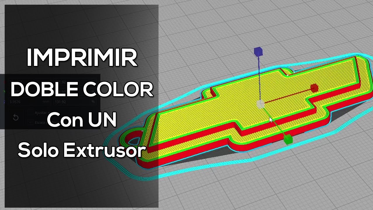 Como IMPRIMIR en DOBLE COLOR con UN Solo Extrusor!