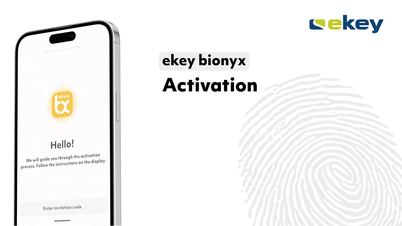 ekey bionyx onboarding video (ekey xLine, ekey sLine, ekey dLine)