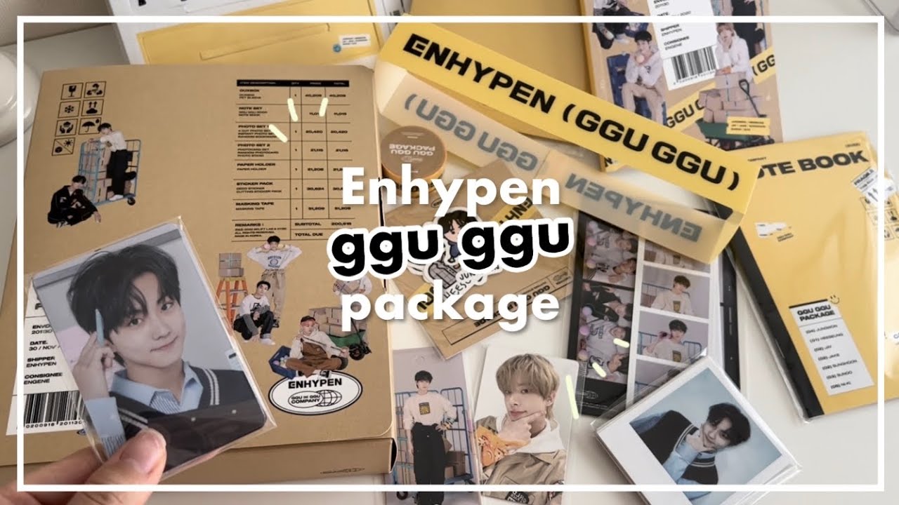 【Enhypen】ggu ggu package 2022 unboxing / エナプのククパケ開封‼️【엔하이픈 꾸꾸패키디 】
