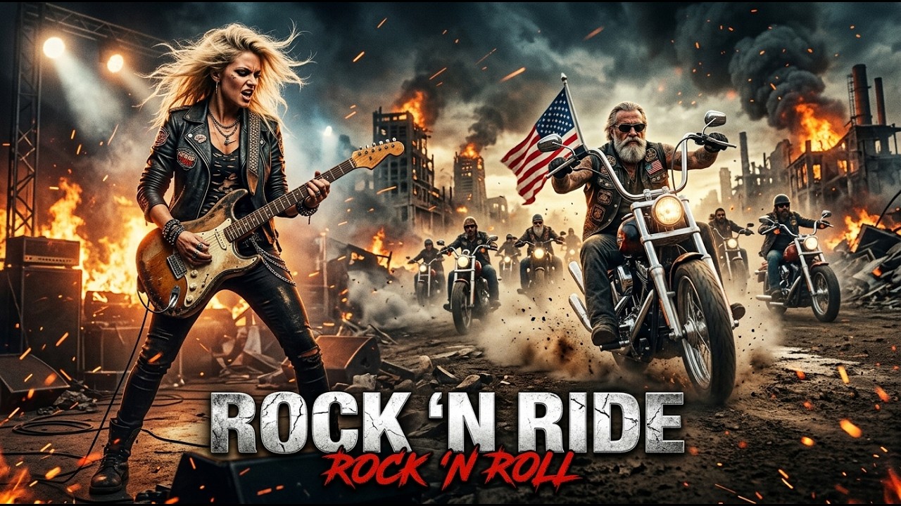 Best Music Rock N Roll 🎸 Rock N Ride 🔥 Steel Horses | Rock N&rsquo; Roll Across the Desert Highways