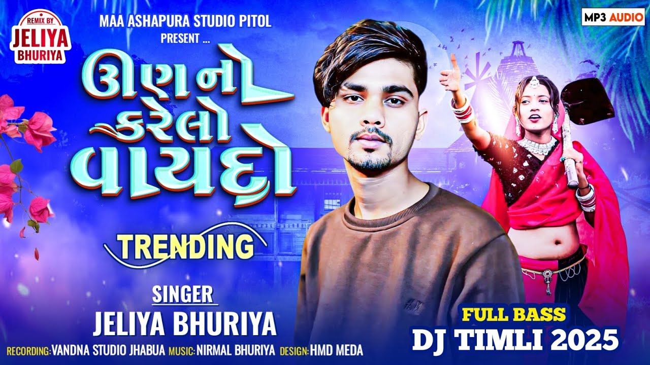 ઉણંનો કરેલો વાયદો |  Unno Karelo Vaido | Jeliya Bhuriya New Trending Timli 2025 | Full Bass Dj Timli