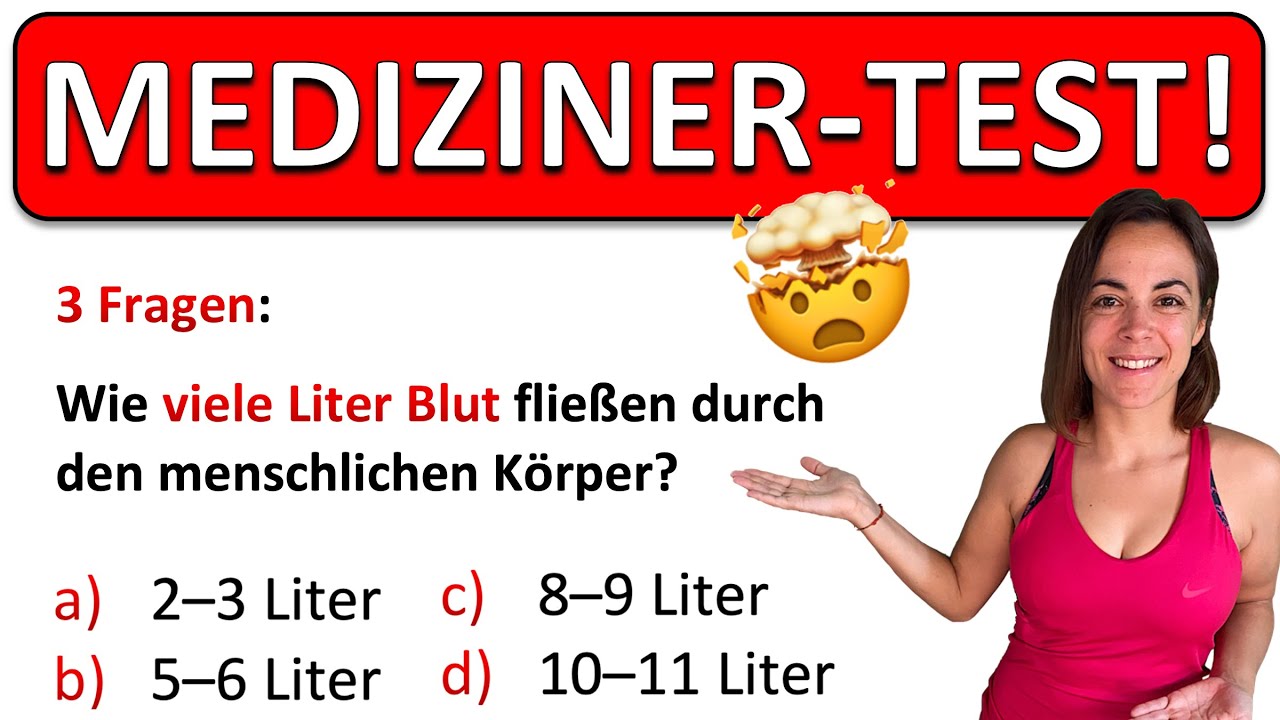 🚀🚀🚀 Teste dein WISSEN! | Drei Fragen aus dem Aufnahmetest für Medizinstudenten!