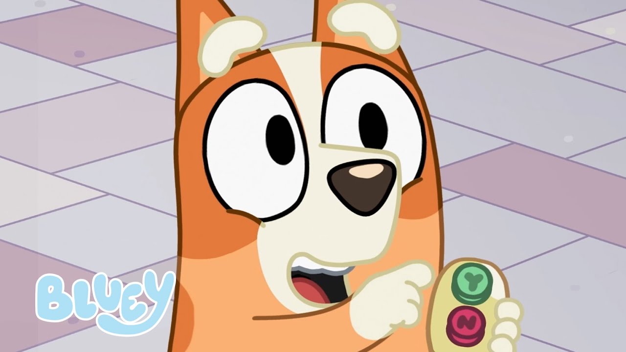 Vamos Dan&ccedil;ar com Bluey e Bingo 🪩 😆 | Sim N&atilde;o Bot&atilde;o 💚 ❤️ | Bluey Portugu&ecirc;s Brasil Canal Oficial