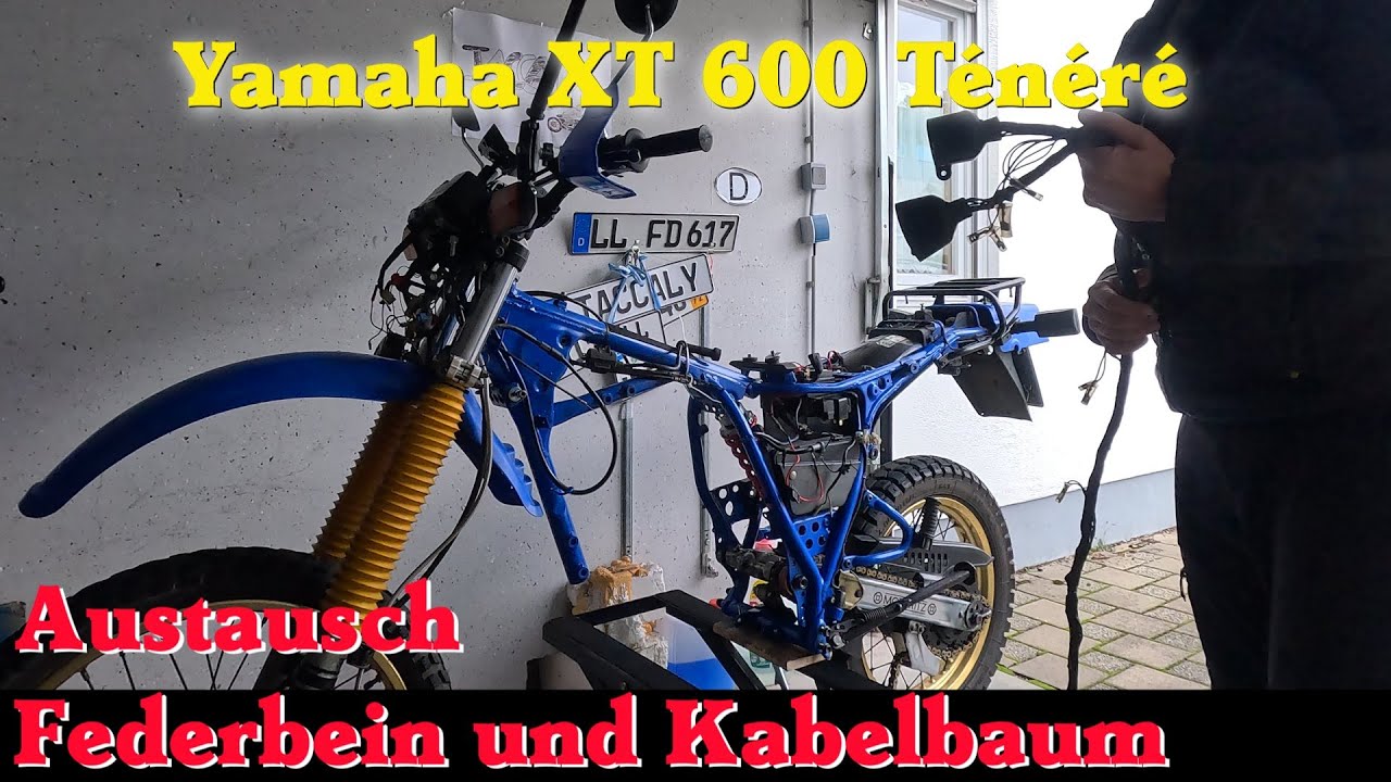 Yamaha XT 600 Ténéré - Federbein + Kabelbaum austauschen