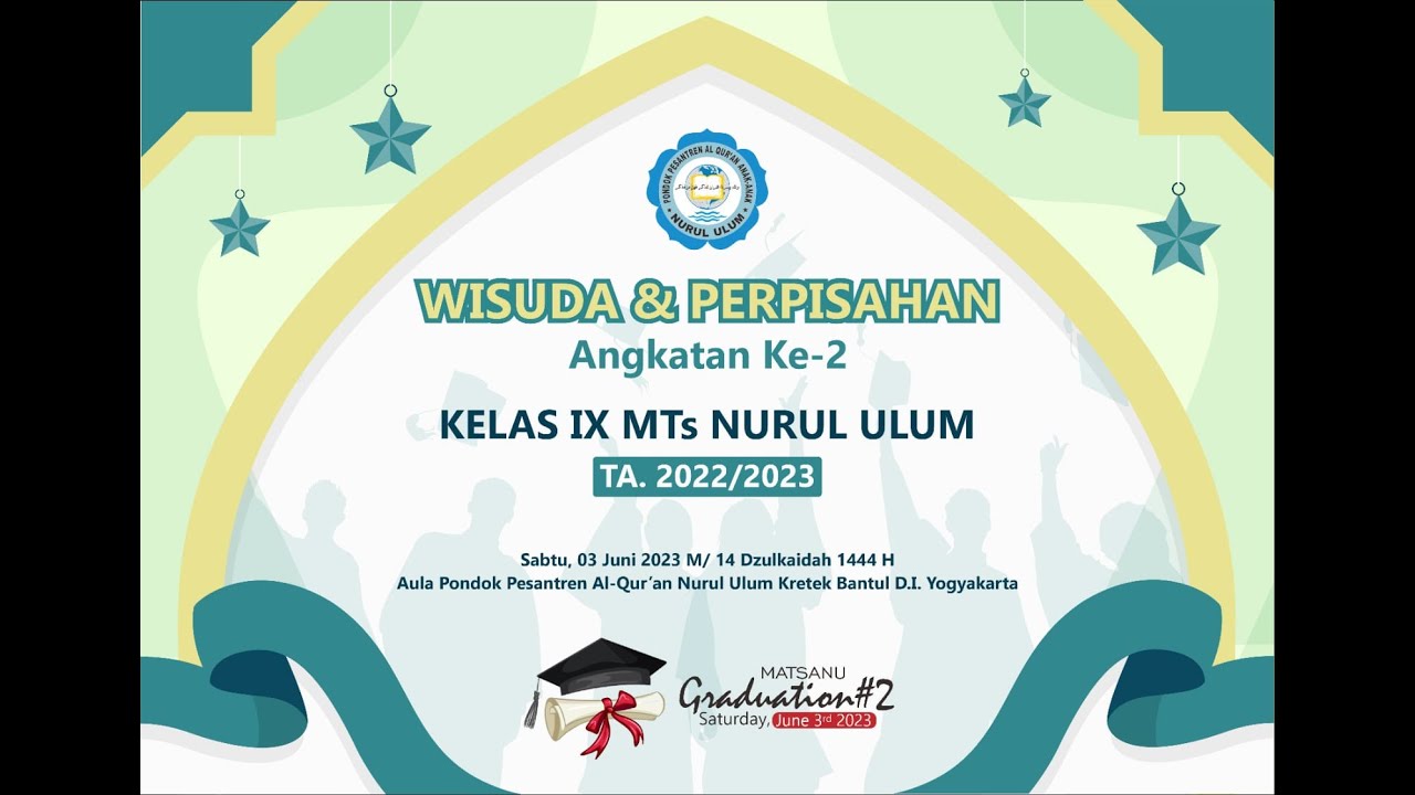 Wisuda dan Perpisahan Kelas IX MTs Nurul Ulum Tahun Ajaran 2022/2023