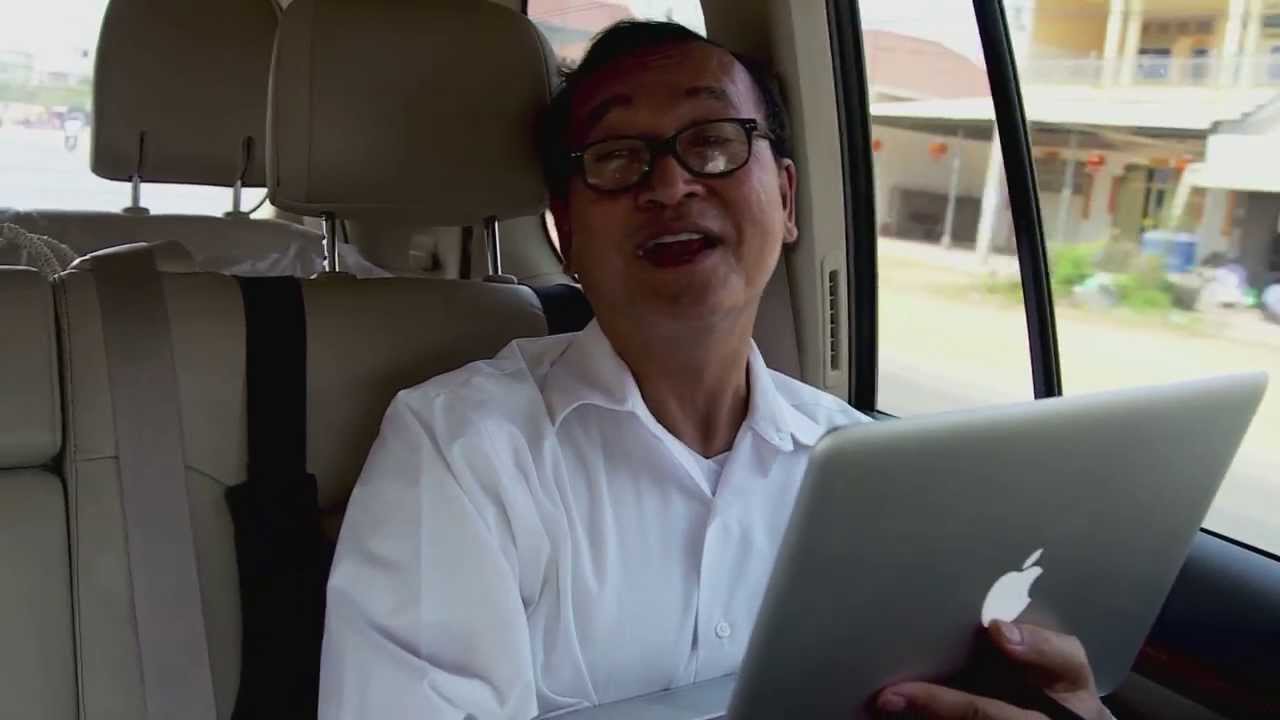 Sam Rainsy visits Kampong Speu with Kem Sokha, 13th Feb 2014