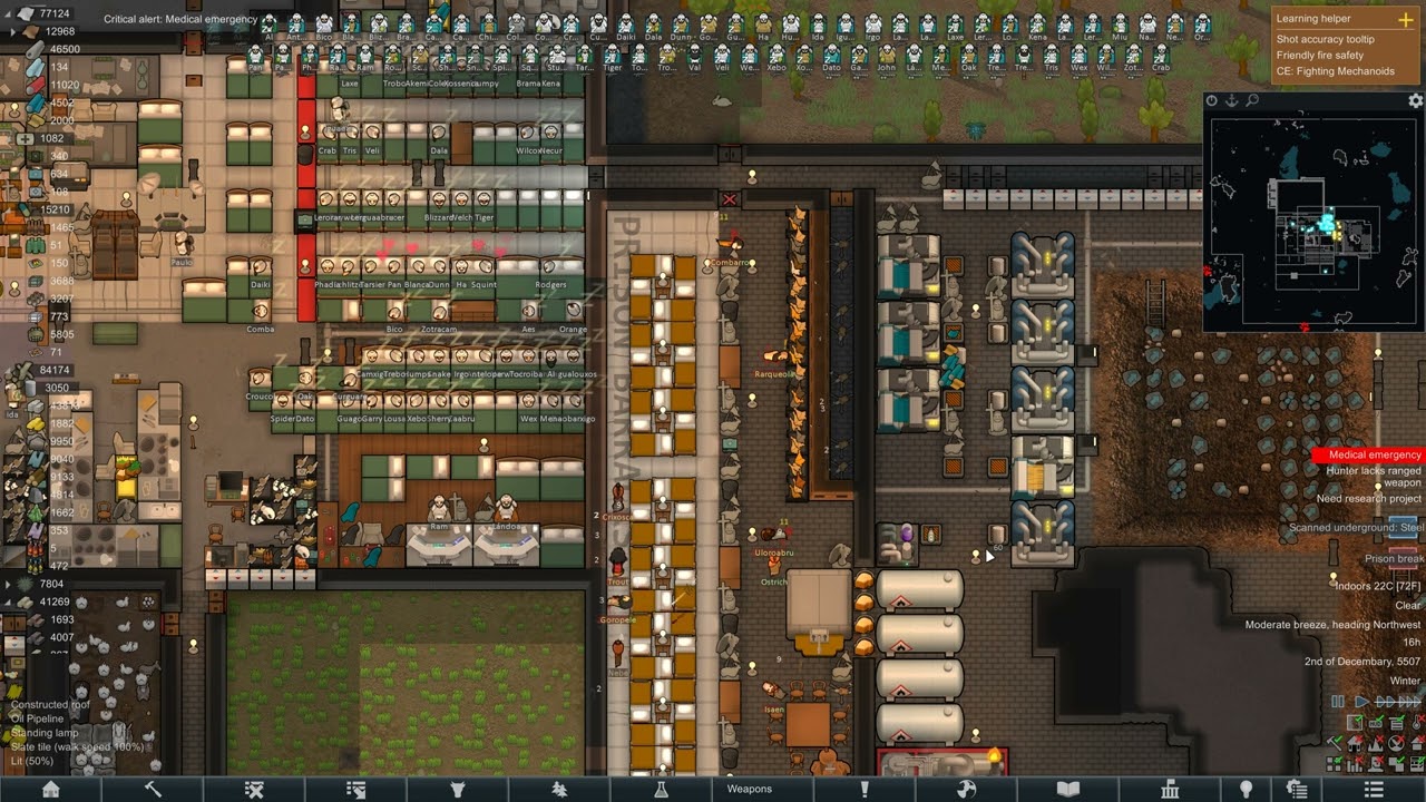 Beanbag Shotgun Turrets DESTROY Prison Breaks | Rimworld Combat Extended