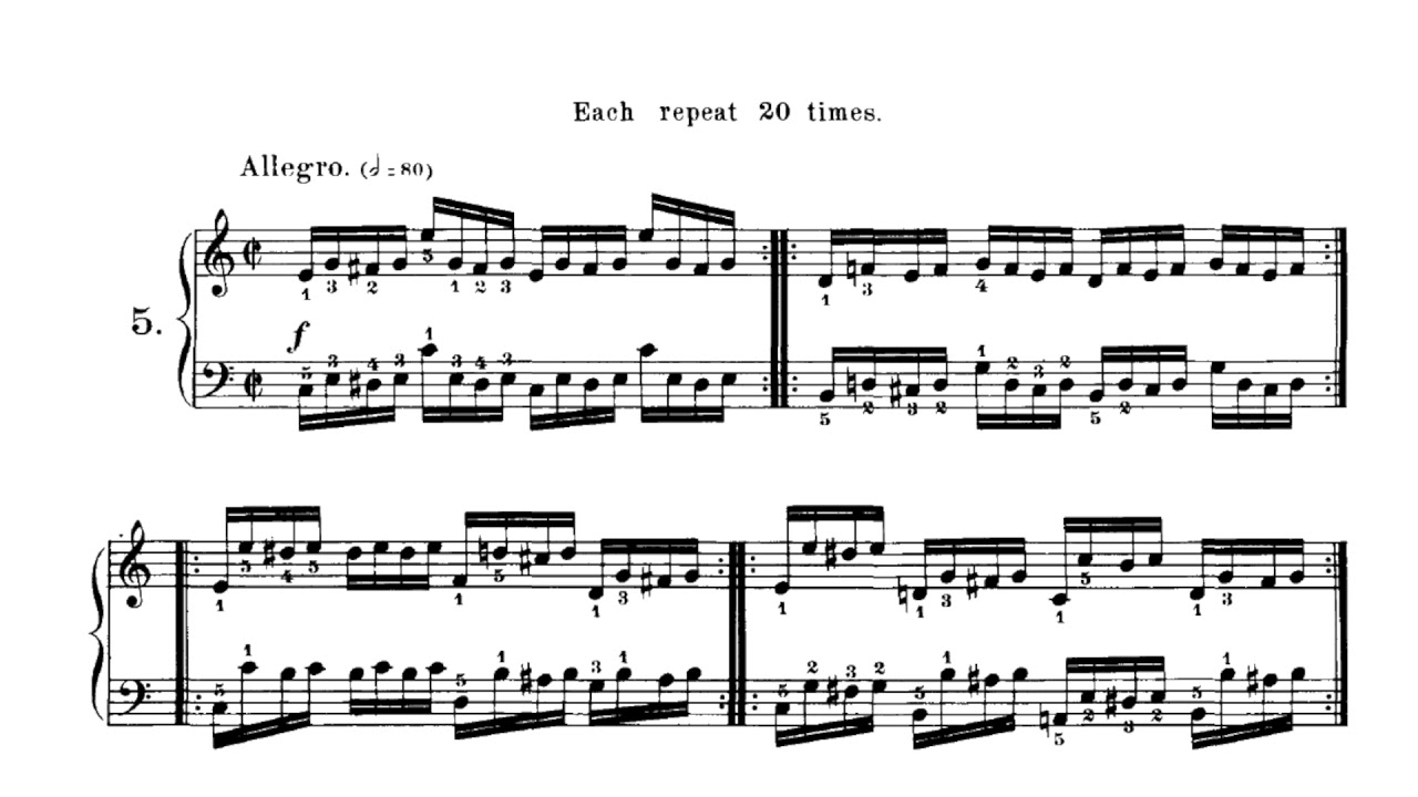 Czerny Daily Exercises Op. 337 No. 5