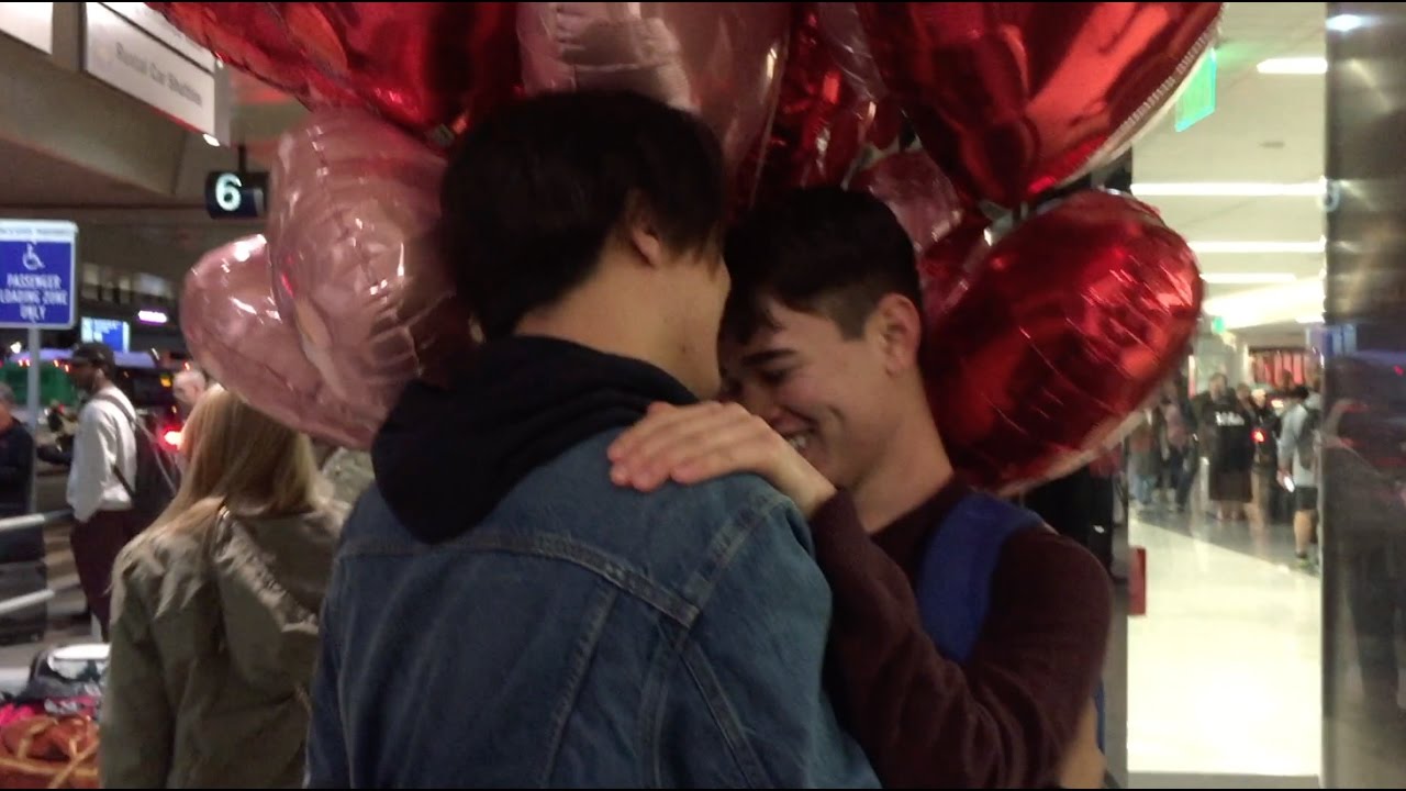 Cutest Long Distance Gay Relationship Reunion