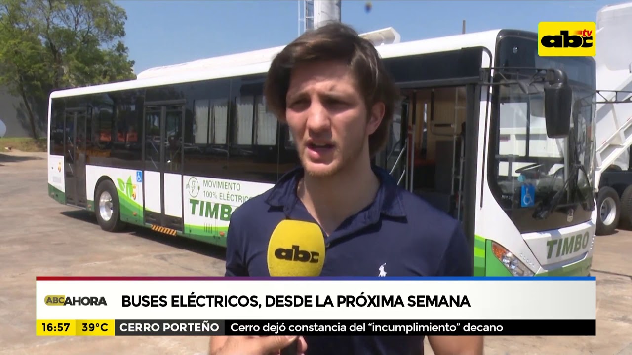 Buses el&eacute;ctricos, desde la pr&oacute;xima semana