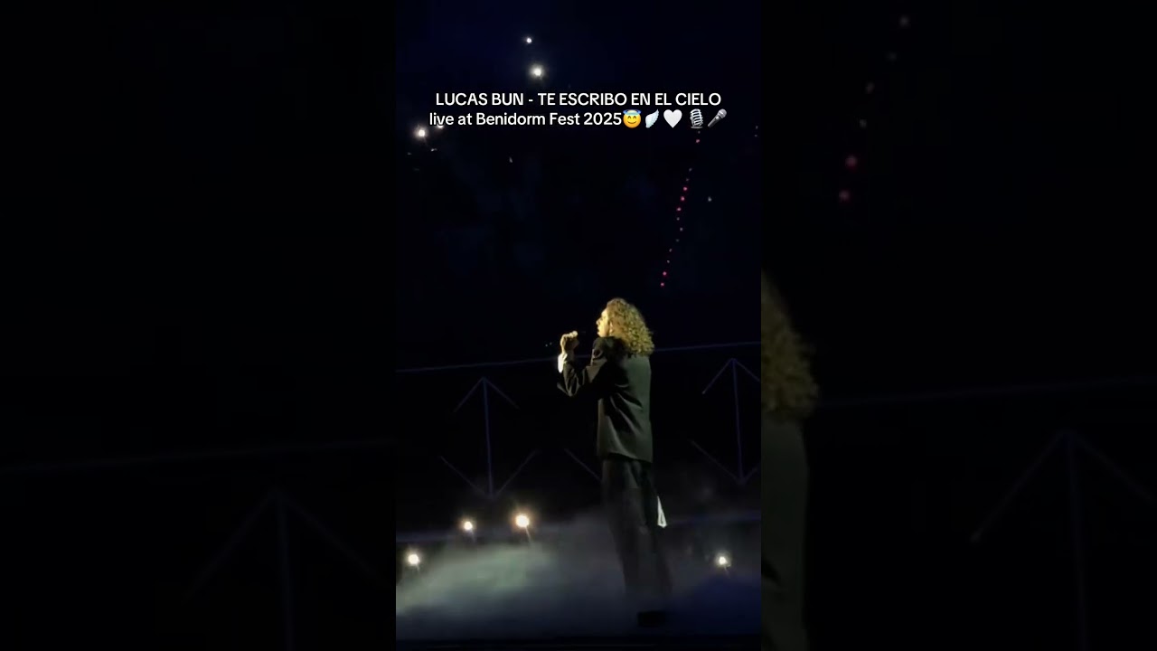 Touching all Europe&rsquo;s hearts is @LucasBun with his song &ldquo;Te escribo en el cielo&rdquo;☁️🌙🎙️🎤🎶🖤🤍✨