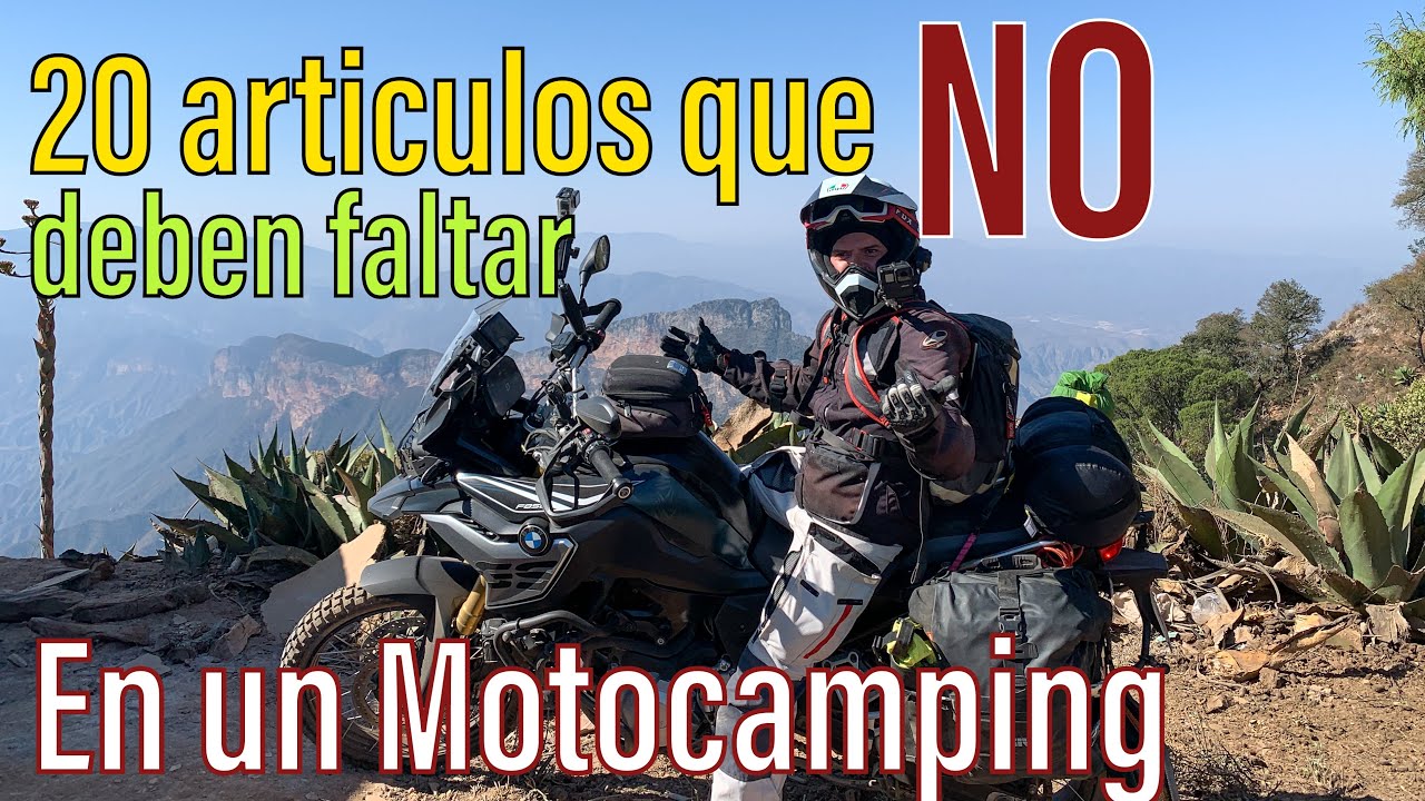 20 ARTICULOS PARA MOTOCAMPING
