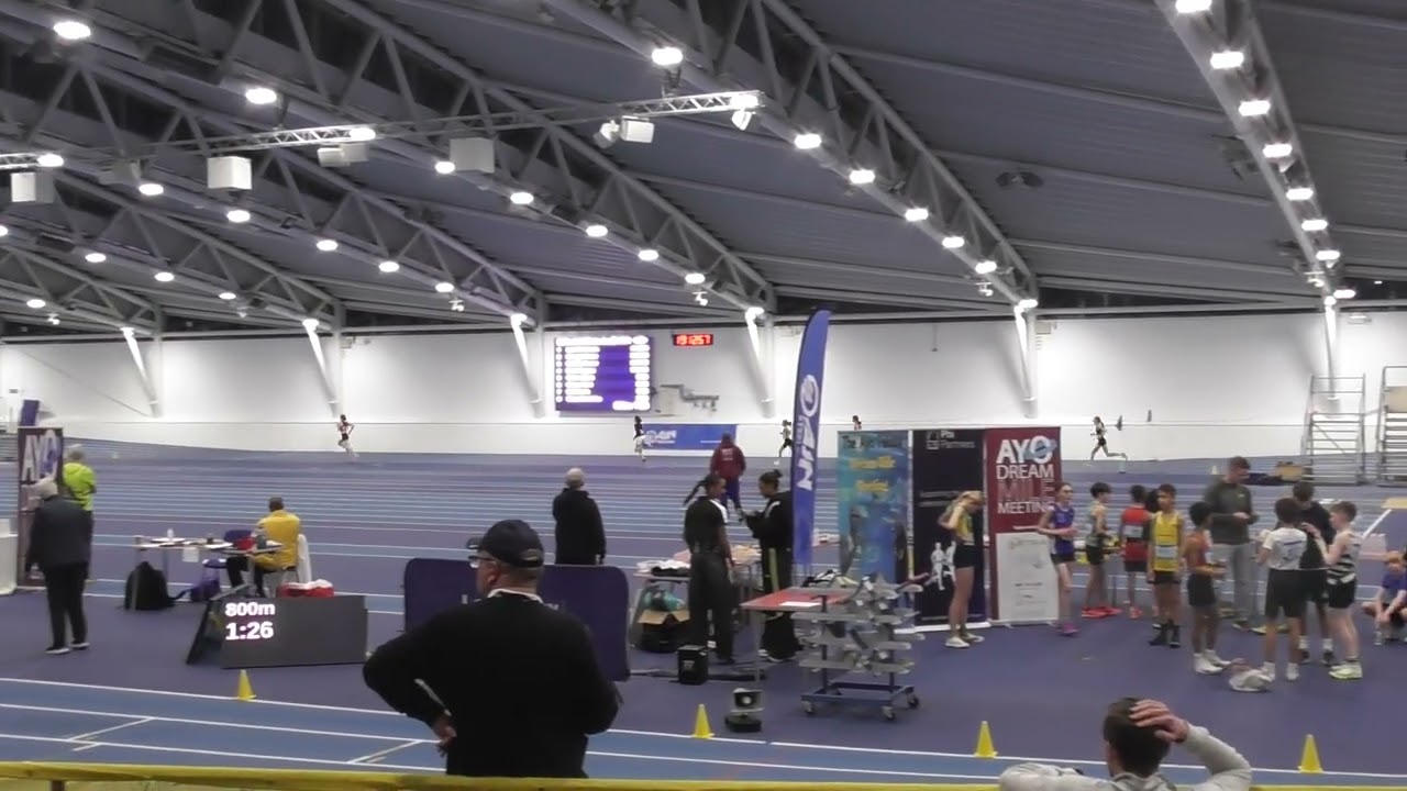 800m u13 girls A race Ayo Falola Dream Mile and BMC Lee Valley Meeting 4th February 2026