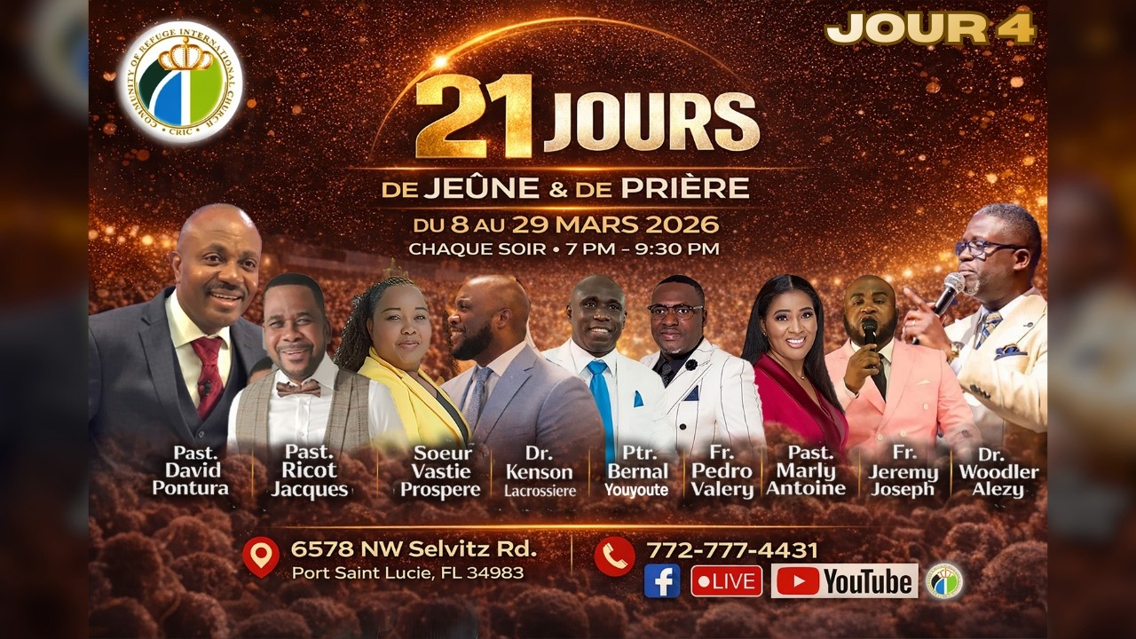 21 DAYS DE JEUNE & DE PRIERE - Day 5 - Ptr. Bernal Youyoute - CRIC PSL