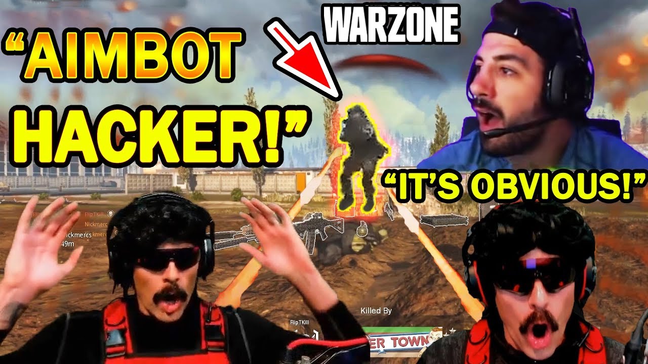 DrDisrespect Faces AIMBOT HACKER With Nickmercs in Warzone & CHALLENGES Him!
