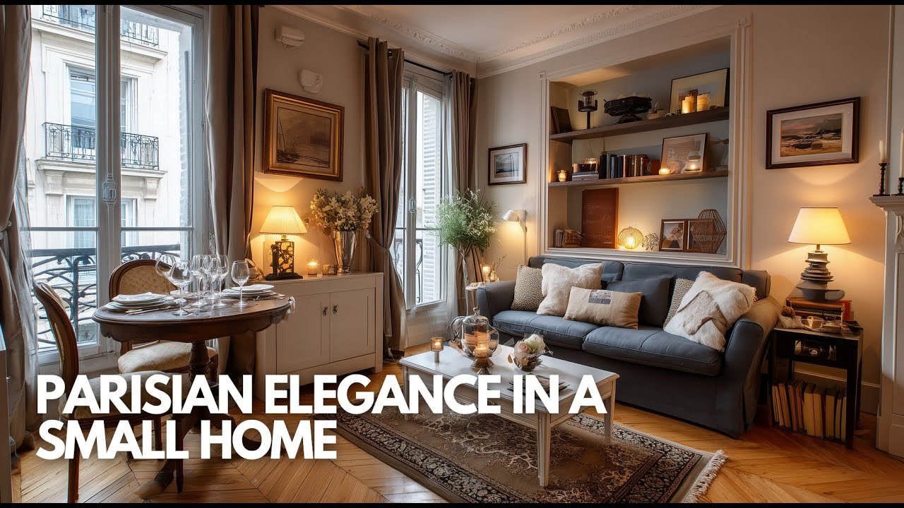 Parisian Elegance in a Small Home: Soft Comfort Wrapped in Classic Style