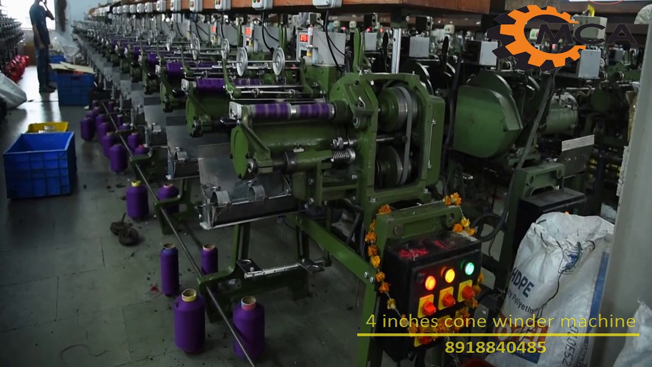 24 HEAD 6 INCH High Speed Cone Winding Machine # 8918840485