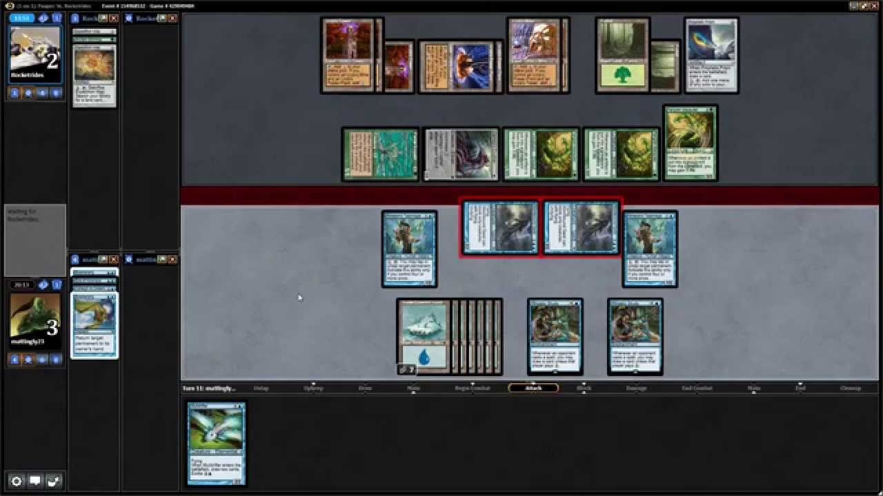 MTGO Pauper Playtesting #3: Mono Blue Mana Denial vs Mono Green Tron