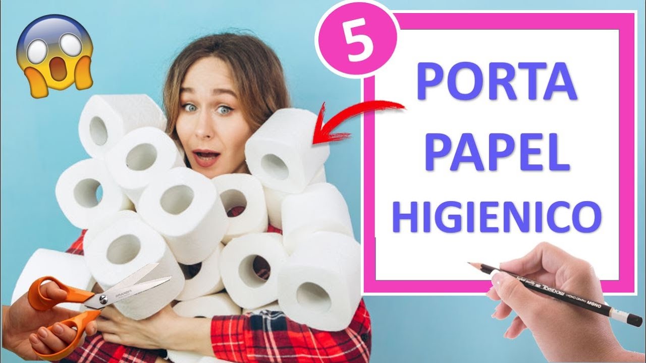 5 PORTA PAPEL HIGIENICO / DISPENSADOR DE ROLLOS DE PAPEL HIGIENICO / MANUALIDADES CON RECICLAJE