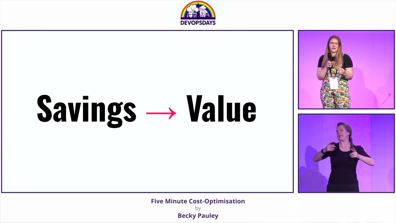 Becky Pauley - Five Minute Cost-Optimisation