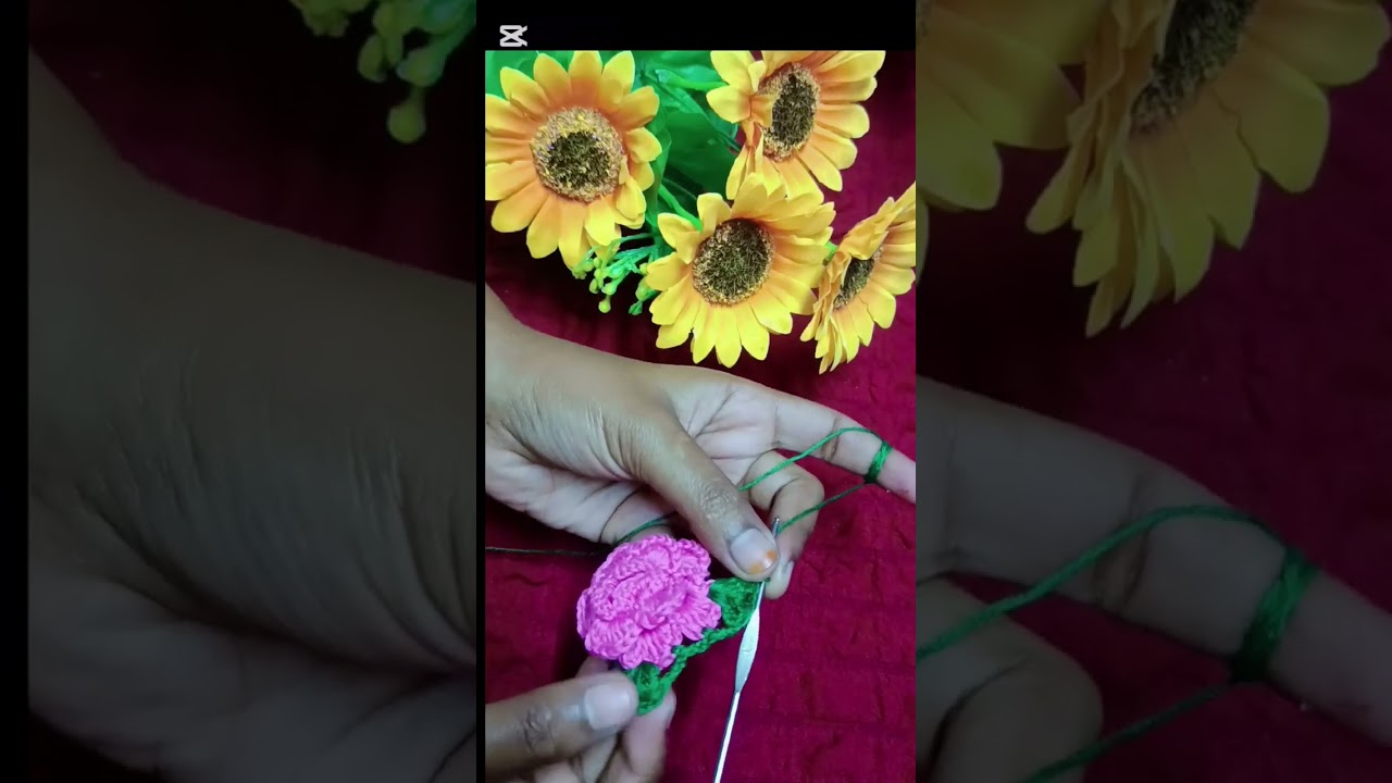 কুশিকাটার সুন্দর ফুলের ডিজাইন #crochet #foryou 