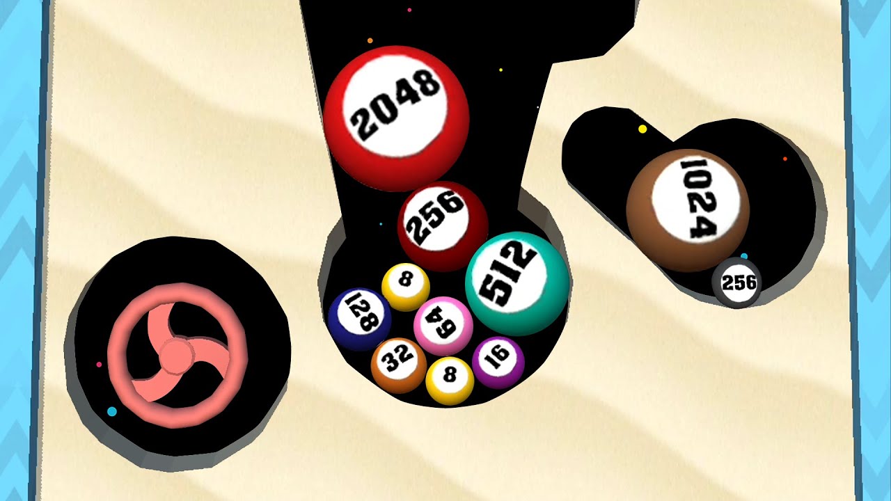 Sand Ball 2048 Gameplay Walkthrough