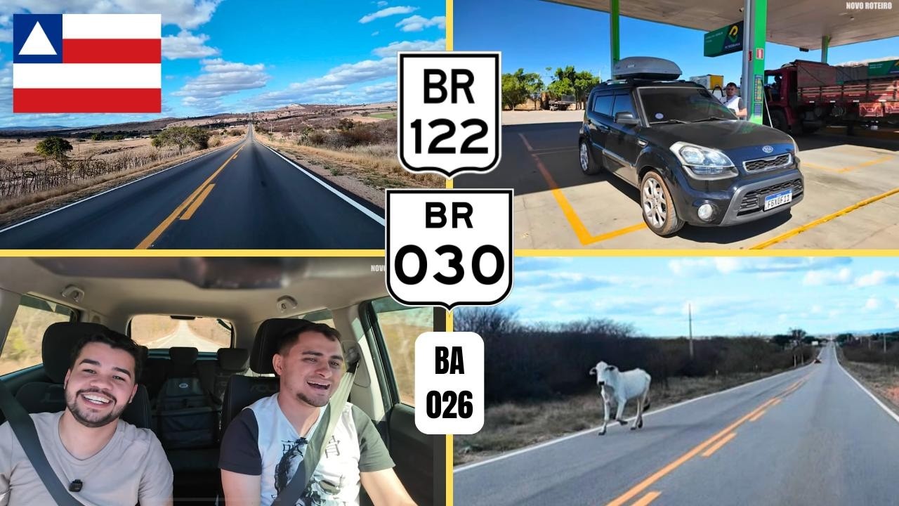 VIAGEM DE CARRO PARA O NORDESTE | BR-122 + BR-030 + BA-026 | SP A RN 2025 - EP3