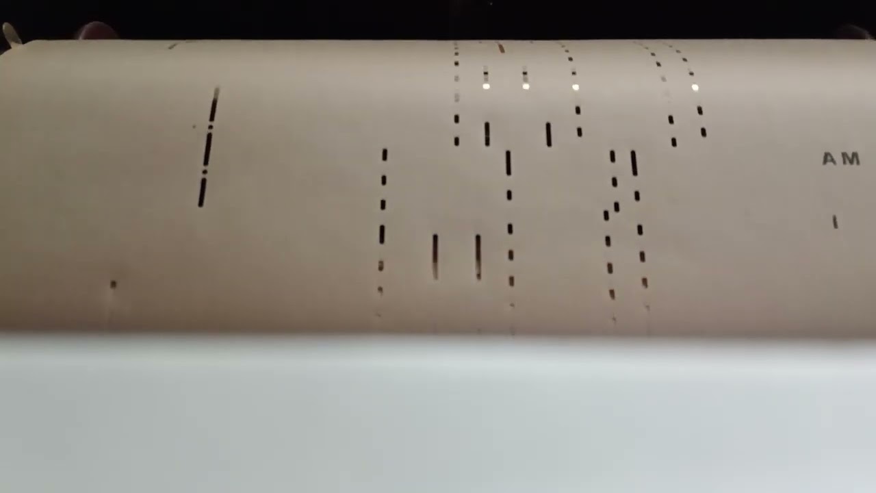 Honolulu Moon on Playrite Player Piano Roll 