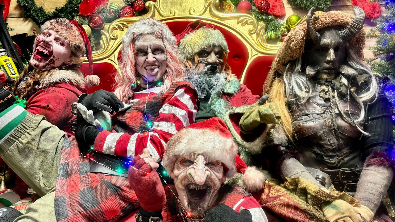 Woods Of Terror Krampus Christmas Haunted House Attraction - FULL WALKTHROUGH - North Carolina Haunt