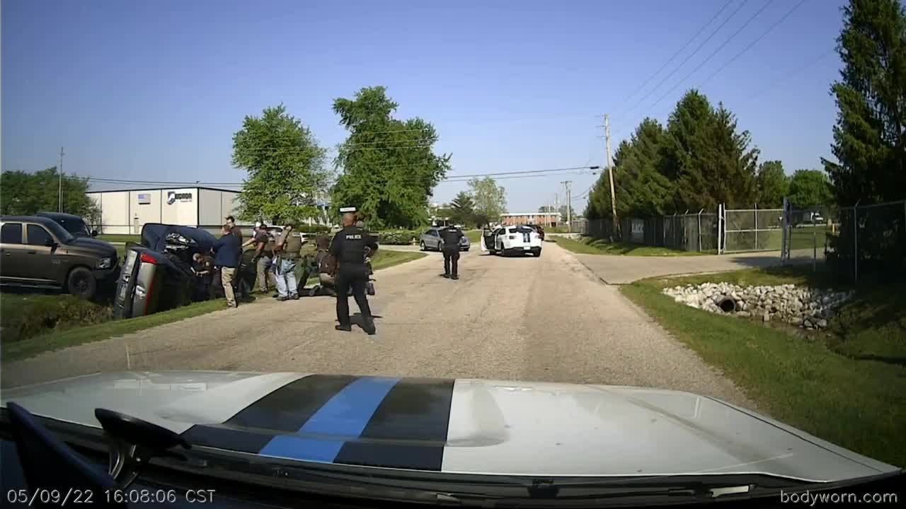 Footage of Casey White arrest in Evansville