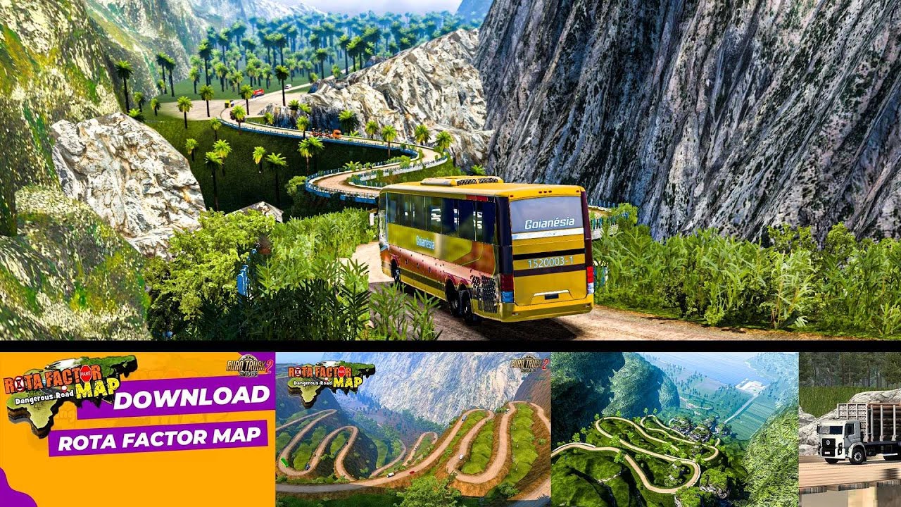 Jak zainstalować mody Rota Factor Dangerous Roads MAP w Euro Truck Simulator 2 1.56
