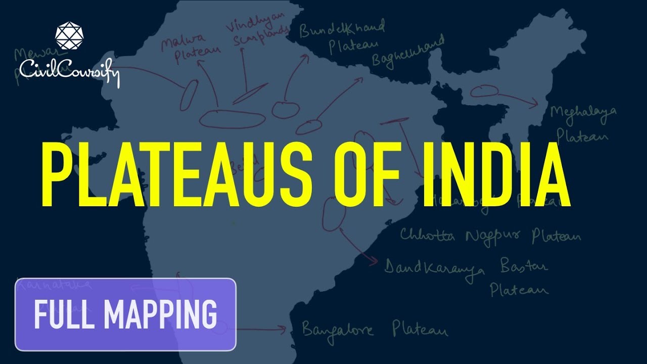 Important Plateau of India | Full Mapping Practice