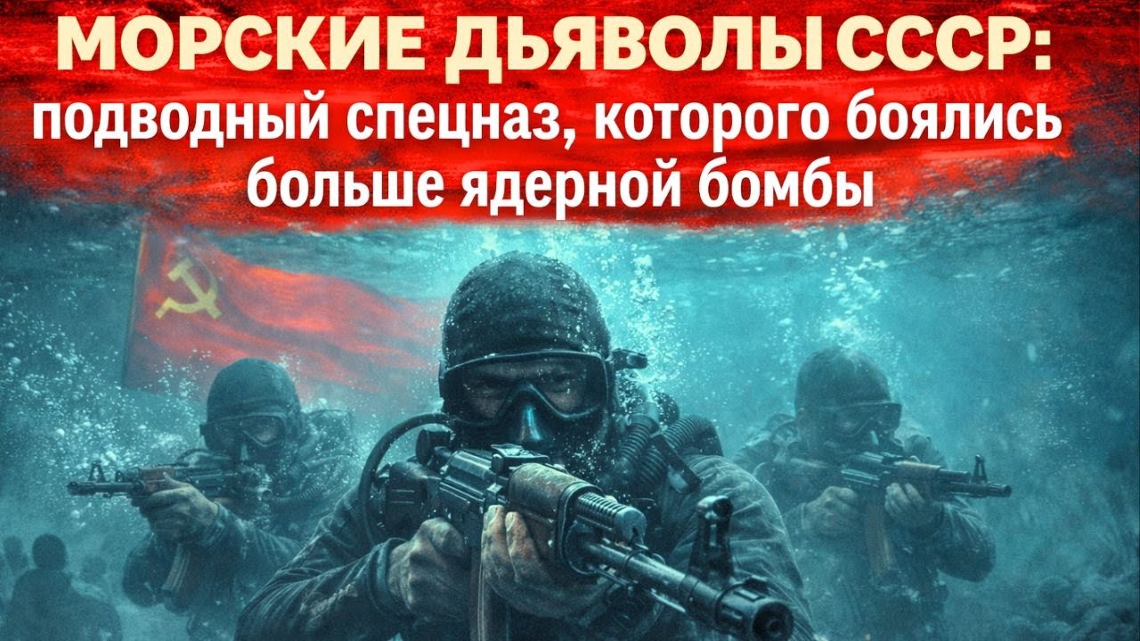 МОРСКИЕ ДЬЯВОЛЫ СССР:СПЕЦНАЗ, КОТОРЫЙ РЕЗАЛ ГЛОТКИ ПОД ВОДОЙ!ПОЧЕМУ ИХ БОЯЛИСЬ БОЛЬШЕ ЯДЕРНОЙ БОМБЫ?
