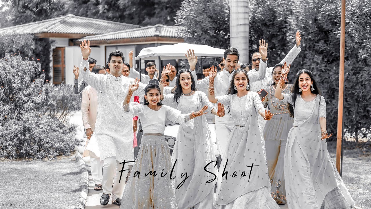 Best Wedding Family Song 2022 | Nirbhay Studios | Family Shoot | Ahmedabad