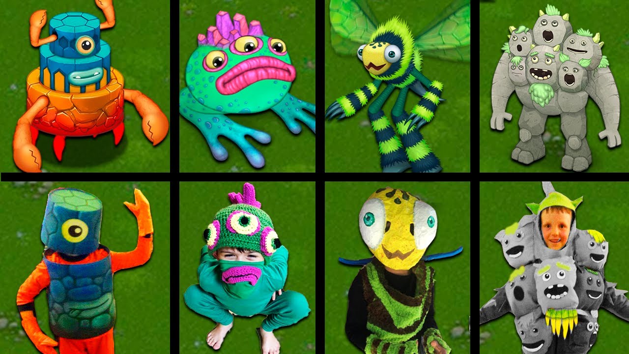 My Singing Monsters VS Costumes in real life vs The Lost Landscapes Vs Dawn of Fire | Incredibox