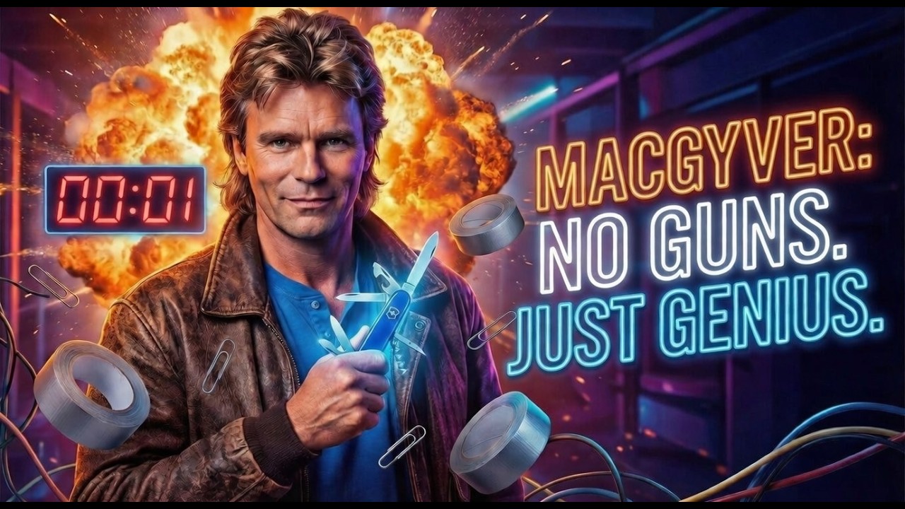 🔥 MACGYVER – The Swiss Army Genius | Epic 80s Action Rock Tribute (No Guns, Just Brain)