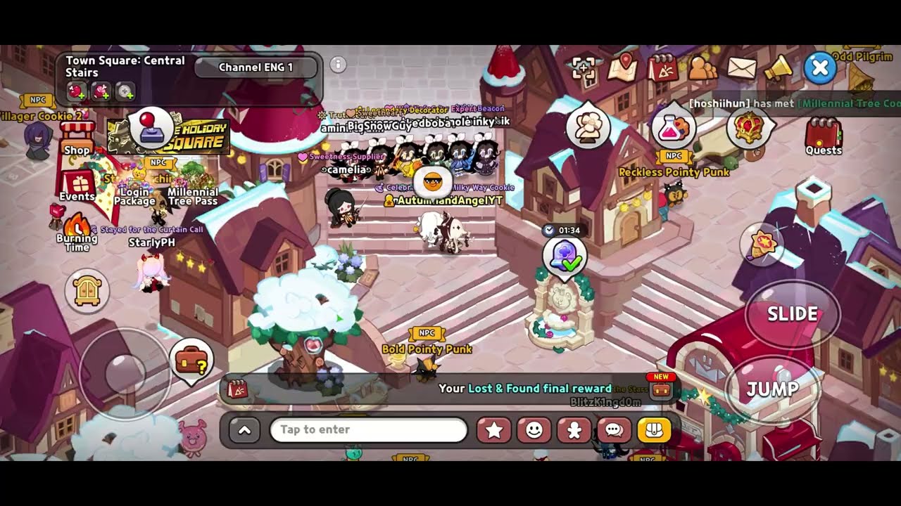 The chaos of the town square 
