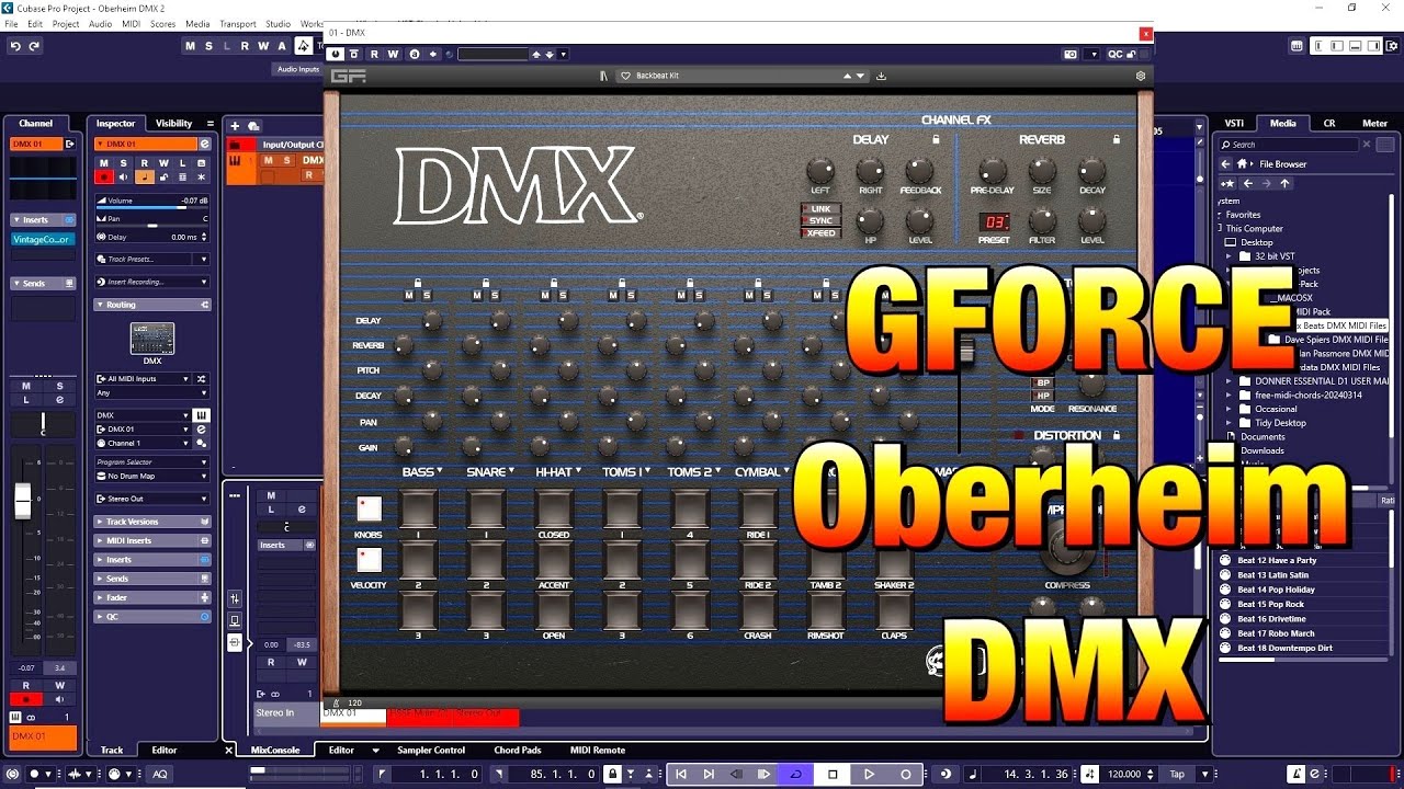 GForce Oberheim DMX - Tutorial & Massive Sound Test - ALL Kits Played - This is Brilliant